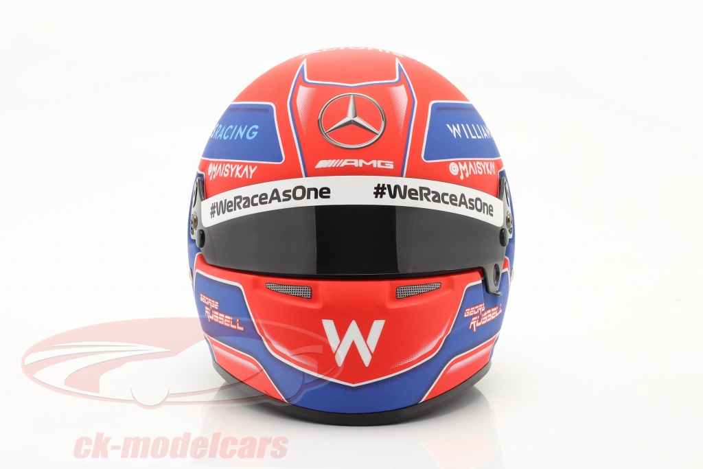 George Russell #63 Williams Racing formel 1 2021 hjelm 1:2 Bell