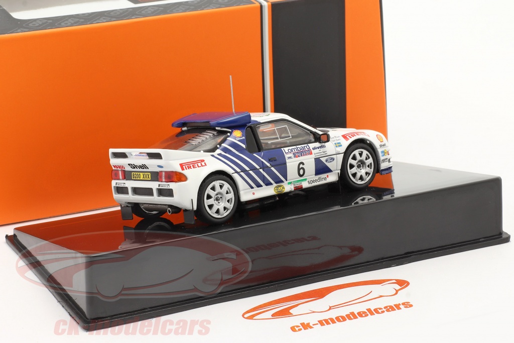 Ixo 1:43 Ford RS200 #8 3ème Rallye Suède 1986 Grundel, Melander RAC067