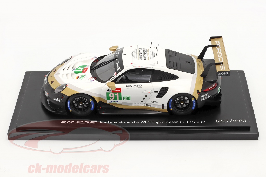 Porsche 911 991 Rsr Porsche Gt #91 2Nd Lmgte Pro Le Mans 2018 SPARK 1:87 87S142 
