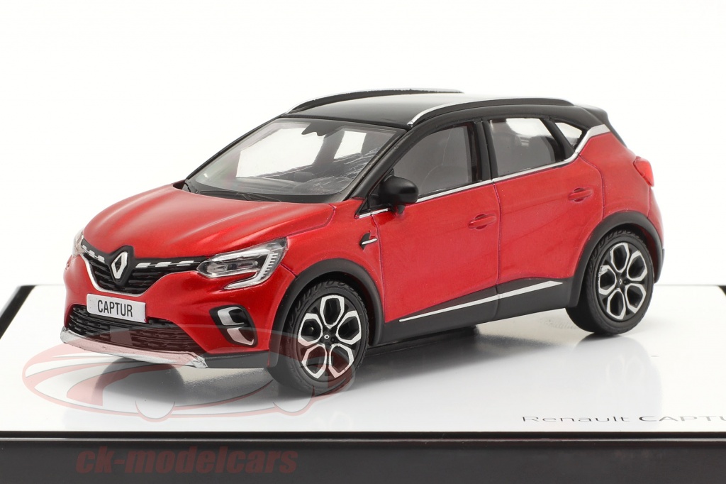 Renault Captur bouwjaar 2020 rood / zwart 1:43 Norev