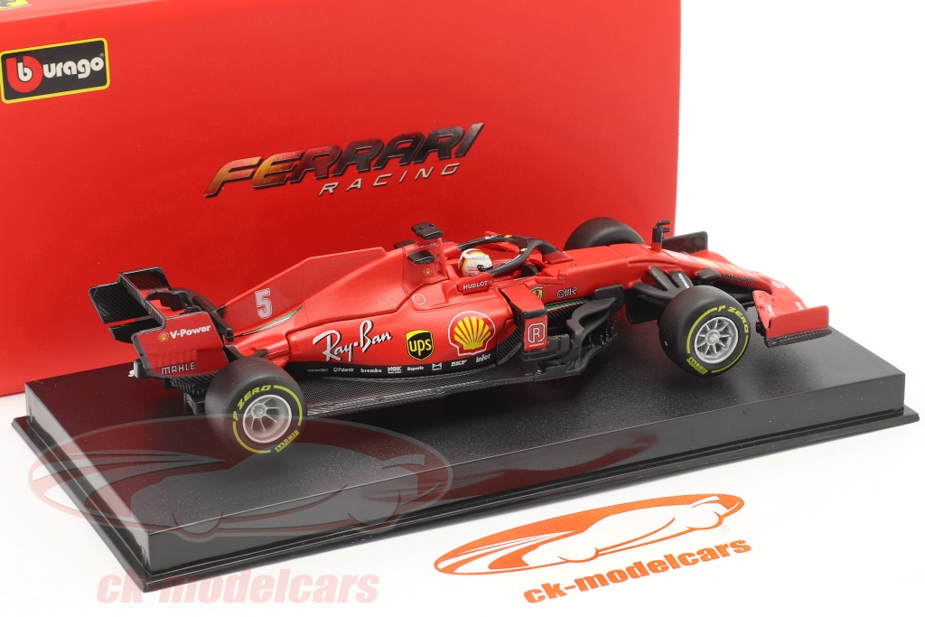 Bburago Ferrari F1 SF1000 Toskana GP 1000 Vettel (Maßstab 1:18) Modellauto rot e