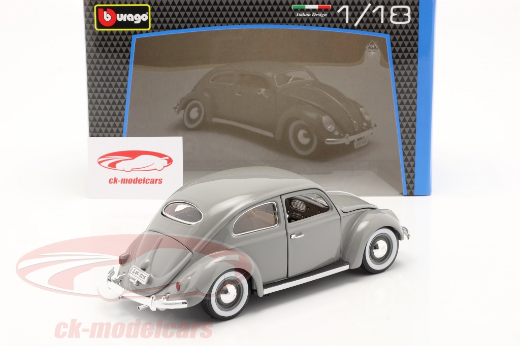 Bburago 1:18 Volkswagen VW Käfer 建設年 1955 グレー 18-12029G 