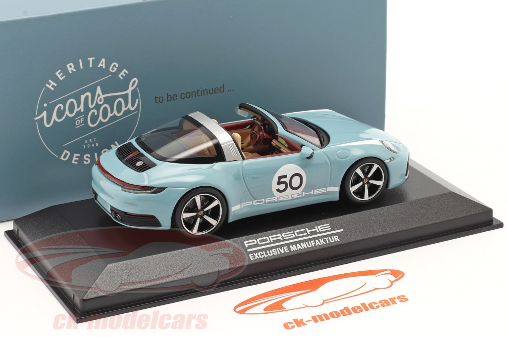 Porsche 911 992 Targa Heritage Miniature 1:43 – Neuve
