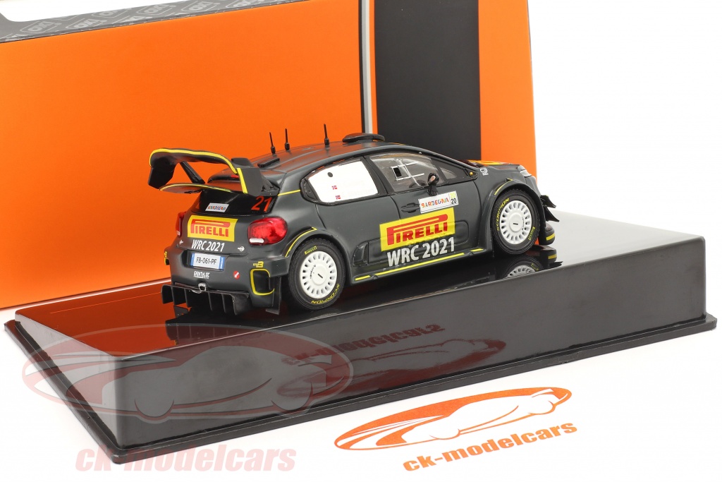 Modèle Réduit 1/43 Citroën C3 WRC Rallye De Sardaigne 2020 - Pilotes Solberg/Mikkelsen - IXO Models
