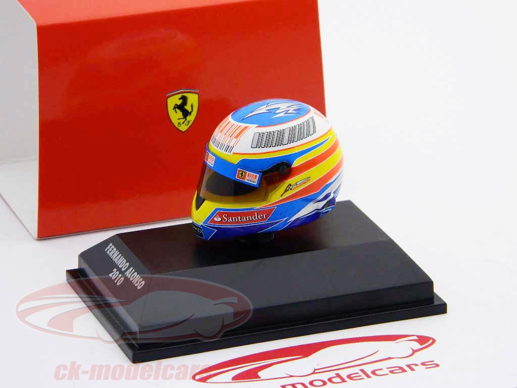 Minichamps 1:8 Fernando Alonso Ferrari F2010 helmet formula 1 2010 389 ...