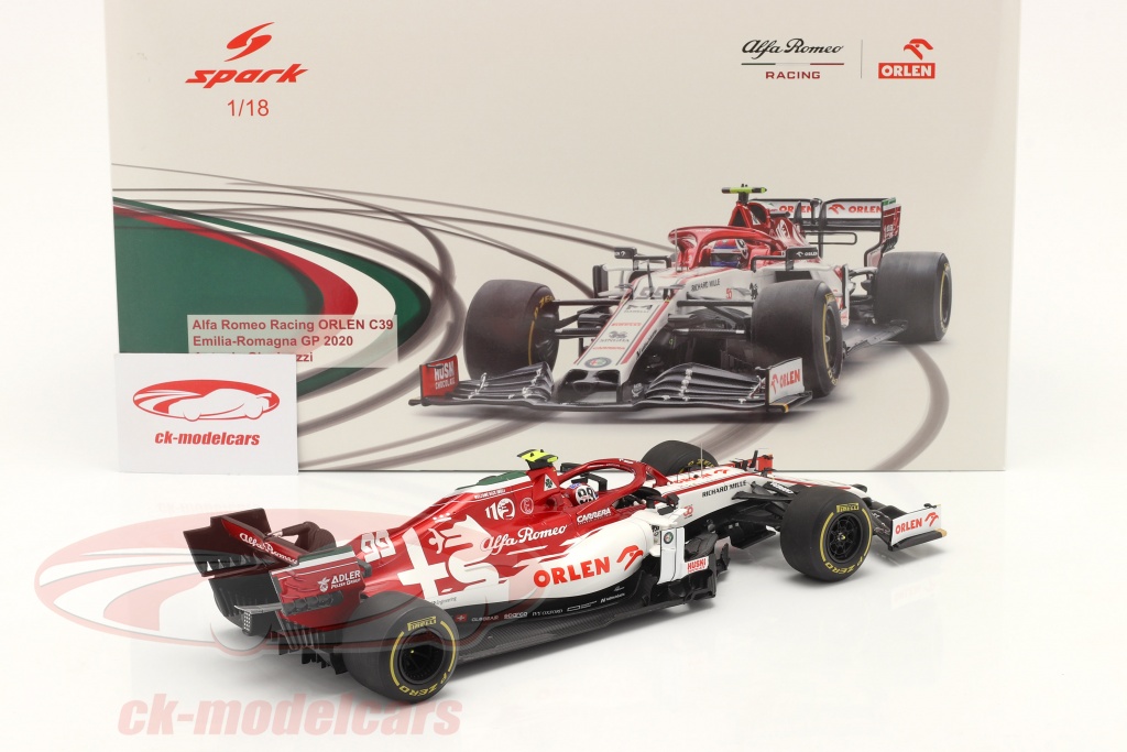 Spark 1:18 A. Giovinazzi Alfa Romeo Racing C39 #99 Emilia Romagna GP F1 ...