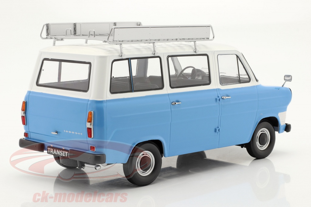 KK-Scale 1:18 Ford Transit Bus year 1965 light blue / white 