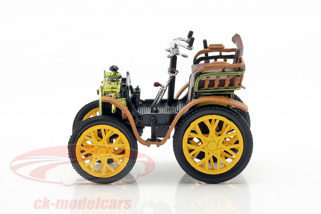 Renault Voiturette Type A 建設年 1899 黒 / 茶色 / 黄 1:43 Norev