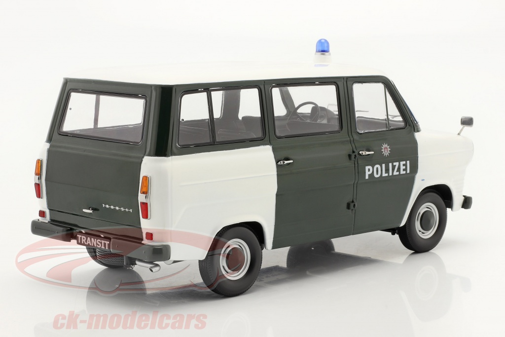 KK Scale 1:18 FORD TRANSIT BUS 1965 POLICE HAMBURG ALLEMAGNE