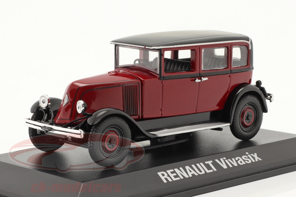 Renault Vivasix Type PG2 bouwjaar 1928 rood / zwart 1:43 Norev