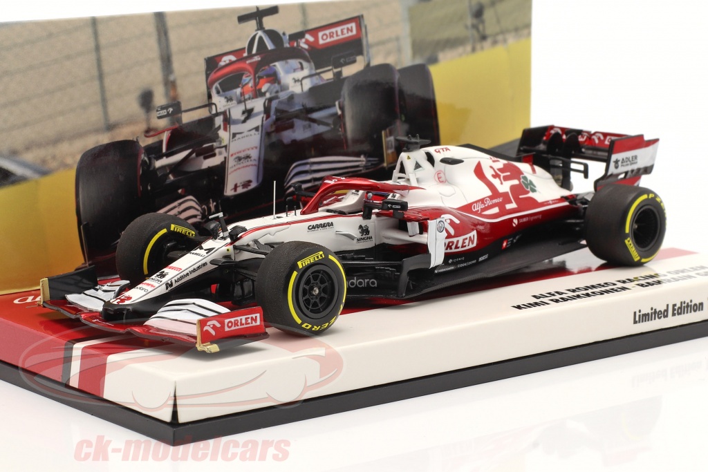 Kimi Räikkönen Alfa Romeo Racing C41 #7 バーレーン GP 方式 1 2021 1:43 Minichamps