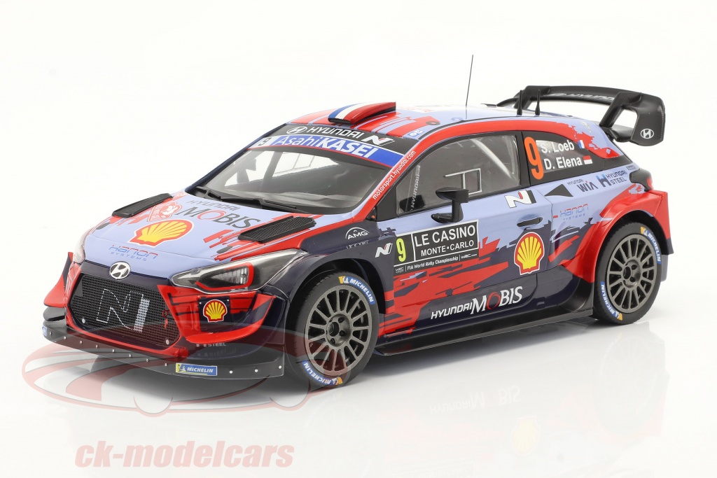 Hyundai i20 Coupe WRC #9 Rallye Monte Carlo 2020 Loeb. Elena 1:18 Ixo