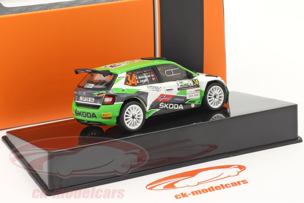Modèle 1/43 Skoda Fabia R5 Evo #78 Rallye Monza 2020 – IXO Models – Neuf