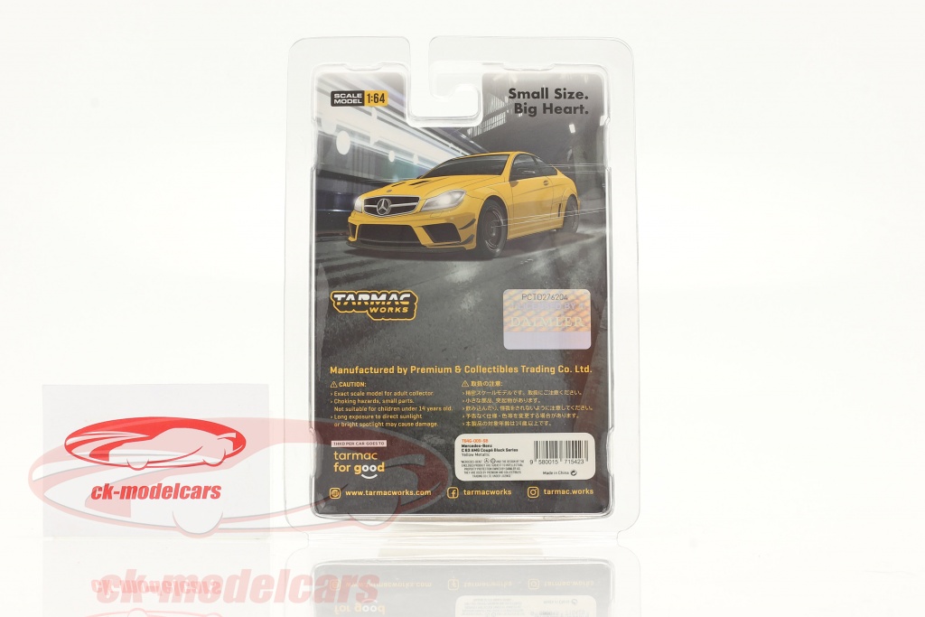 Modèle Réduit 1/64 Mercedes-Benz C63 AMG Coupé Black Series - Tarmac Works, Boîte Fermée, Occasion