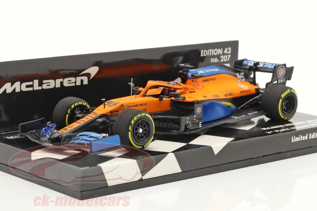 Carlos Sainz McLaren MCL35 #55 2nd Italy GP F1 2020 1:43 Minichamps