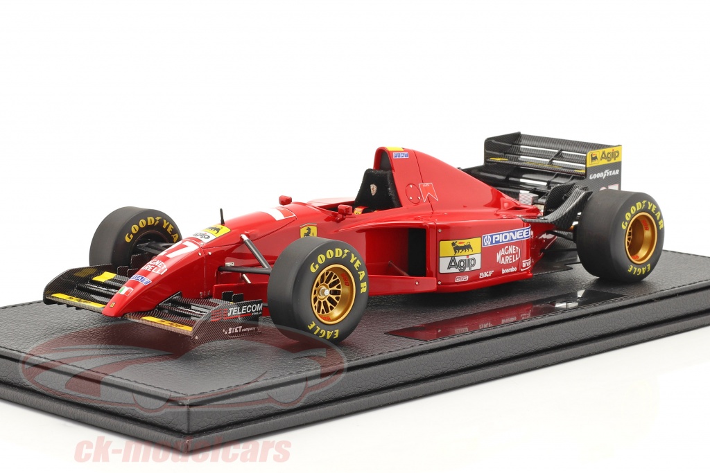 Jean Alesi Ferrari 412T2 #27 Formel 1 1995 mit Vitrine 1:18 GP Replicas