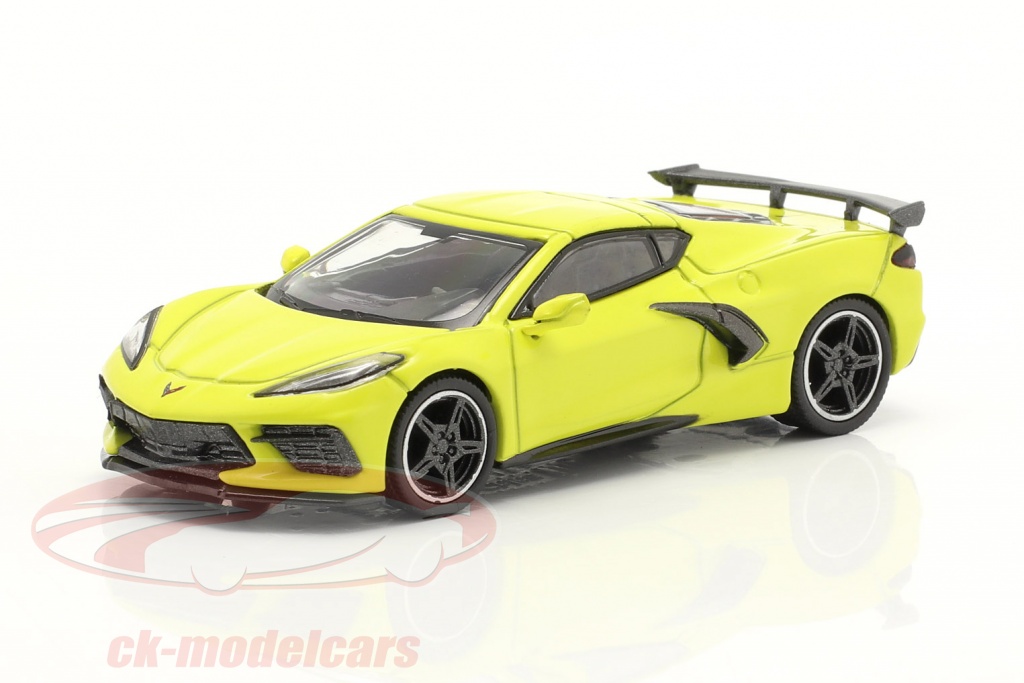 Chevrolet Corvette Stingray LHD year 2020 accelerate yellow 1:64 TrueScale