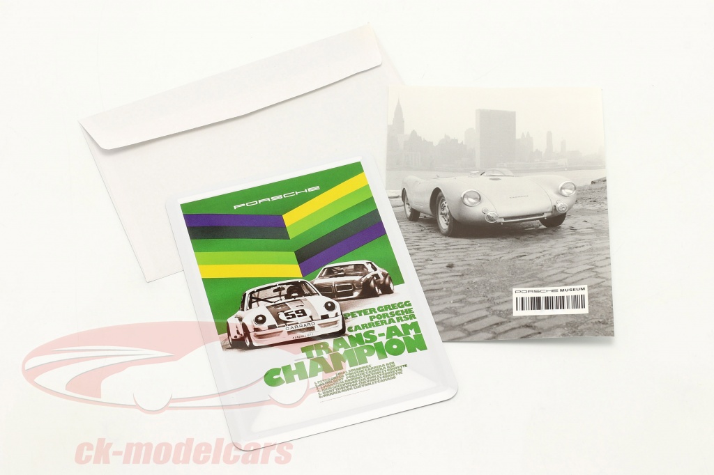 Porsche Открытка из металла: Транс-Ам Champion 1973 Peter Gregg