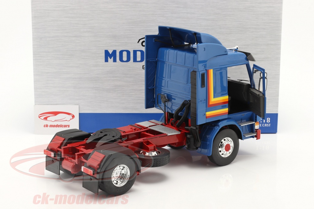 Modelcar Group 118 Scania 143 Topline Truck 1987 blue / yellow / red