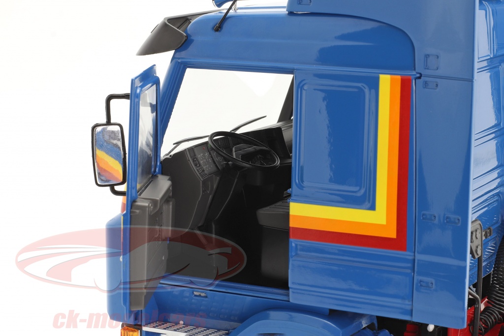 Modelcar Group 118 Scania 143 Topline Truck 1987 blue / yellow / red