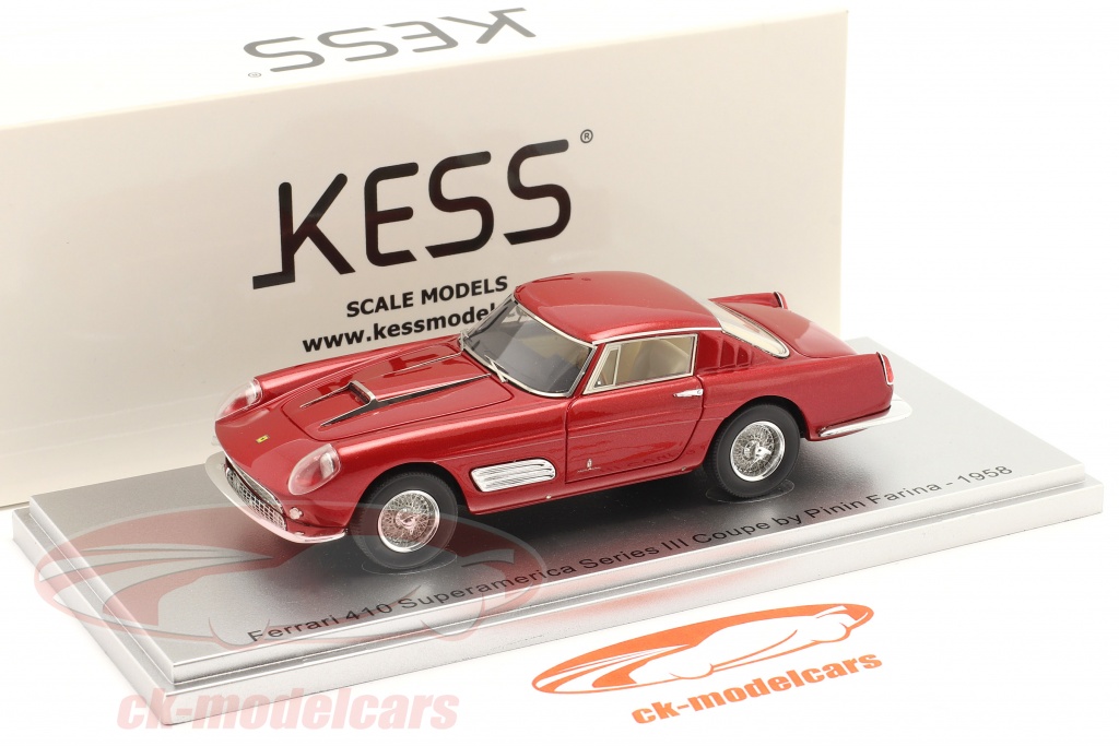 Modellino Auto Maxima 1/18 Ferrari 410 Superamerica Series III Pininfarina Coupè 1958 Black
