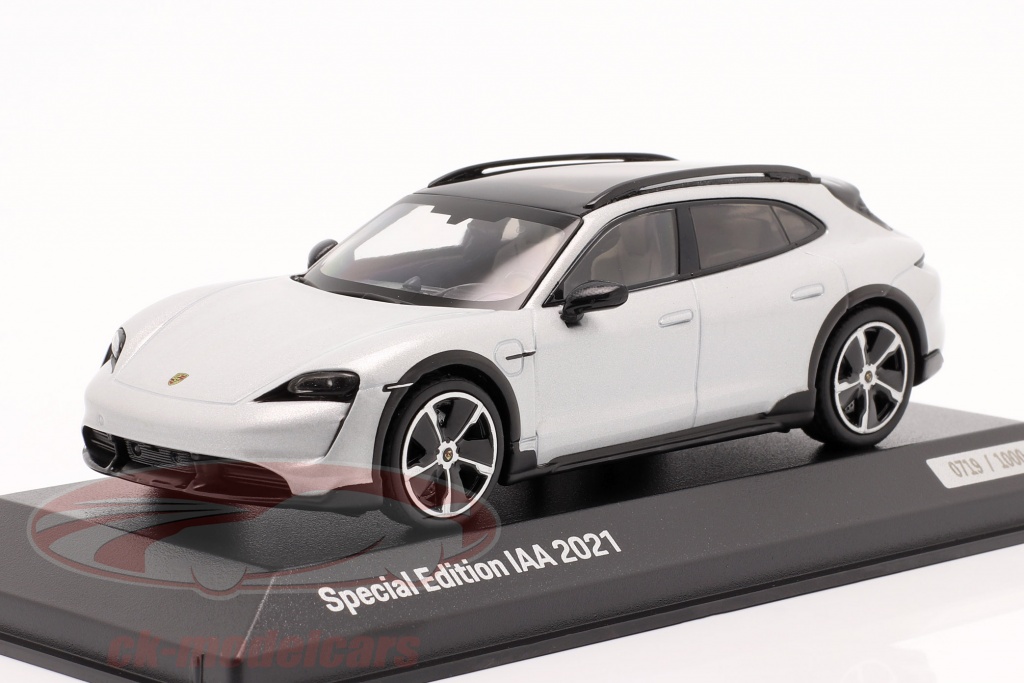 Porsche Taycan Cross Turismo Turbo S IAA ミュンヘン 2021 アイスグレー 1:43 Minichamps