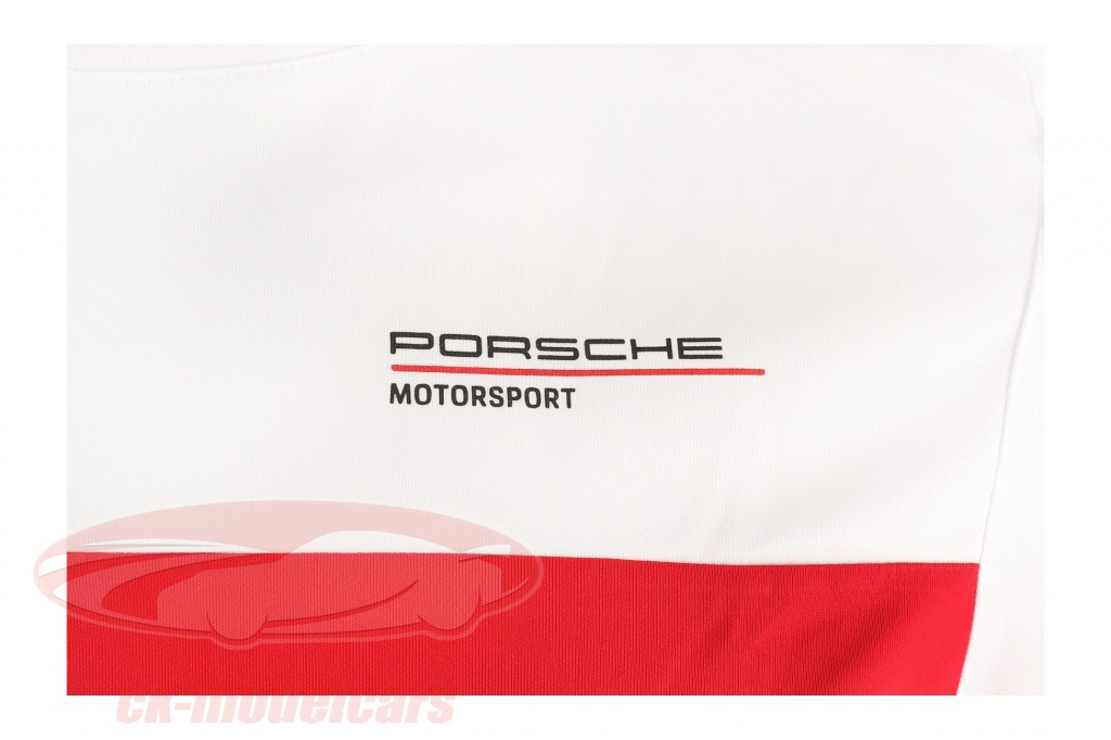 Mannen t-shirt Porsche Motorsport 2021 logo wit rood / zwart 701210877001 701210877001 8719203217079