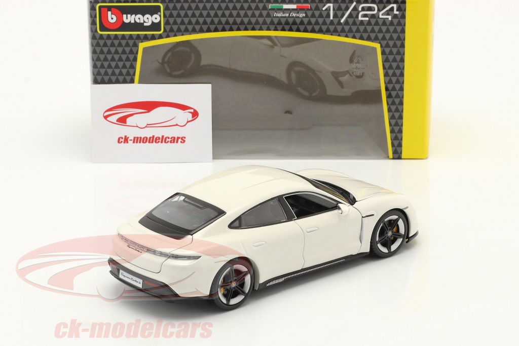 Burago 1/24 Porsche Taycan Turbo S – Bleue – Miniature Diecast #18-21098