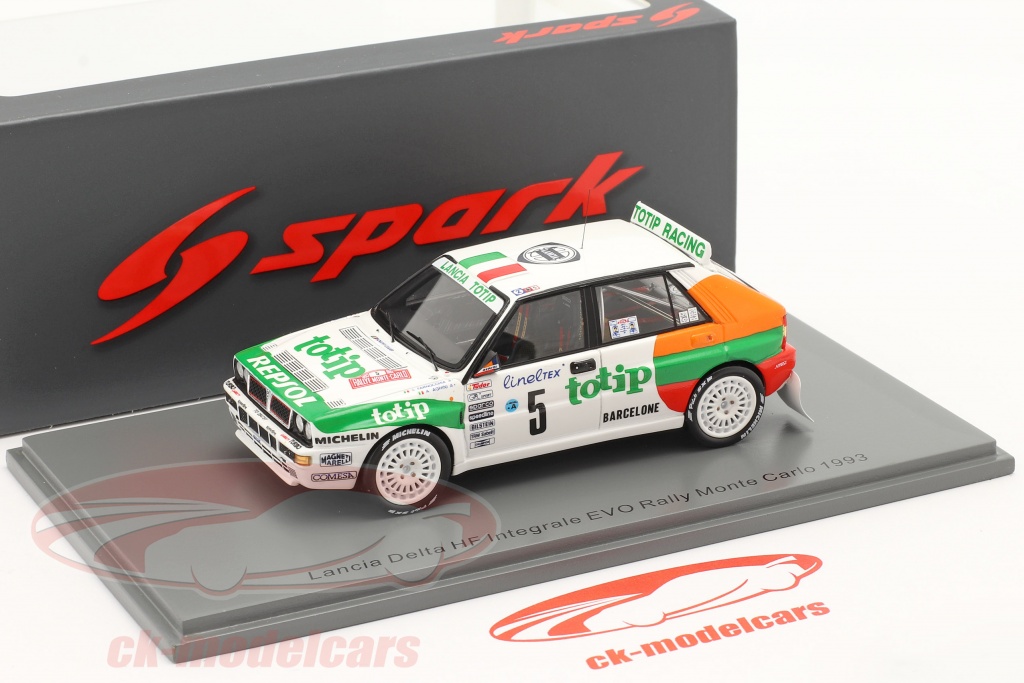 Lancia Delta HF Integrale Evo n° 7 3rd Tour de Corse 1992 1/43 Spark S9018