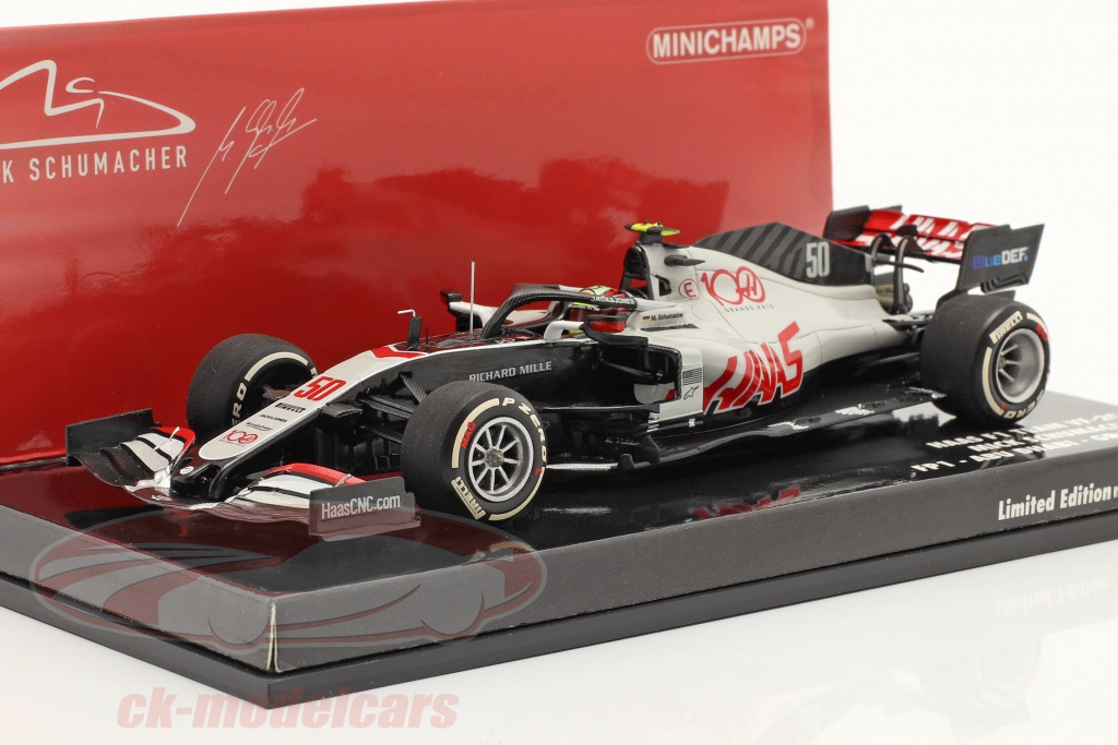 Mick Schumacher Haas VF-20 #50 FP1 Abu Dhabi GP formula 1 2020 1:43 Minichamps