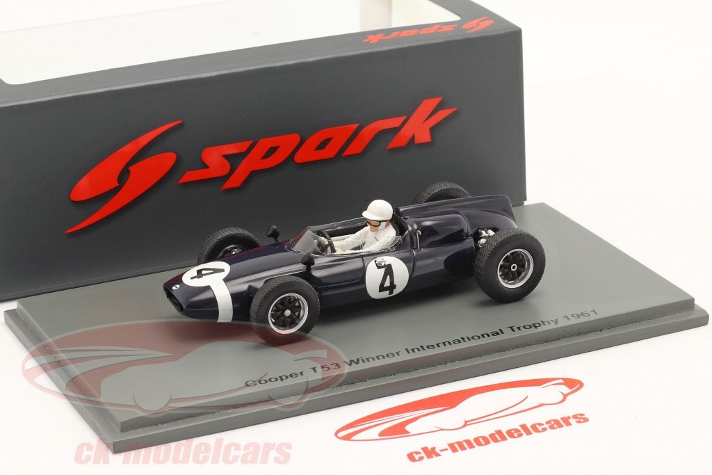 Spark S8065 - COOPER T53 N°4 Vainqueur International Trophy 1961