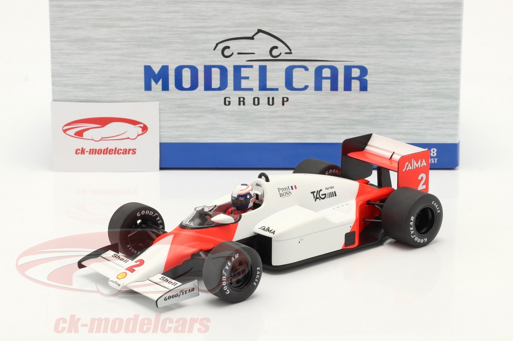 Modelcar Group 1:18 A. Prost McLaren MP4/2B #2 勝者 モナコ 方式 1 ...