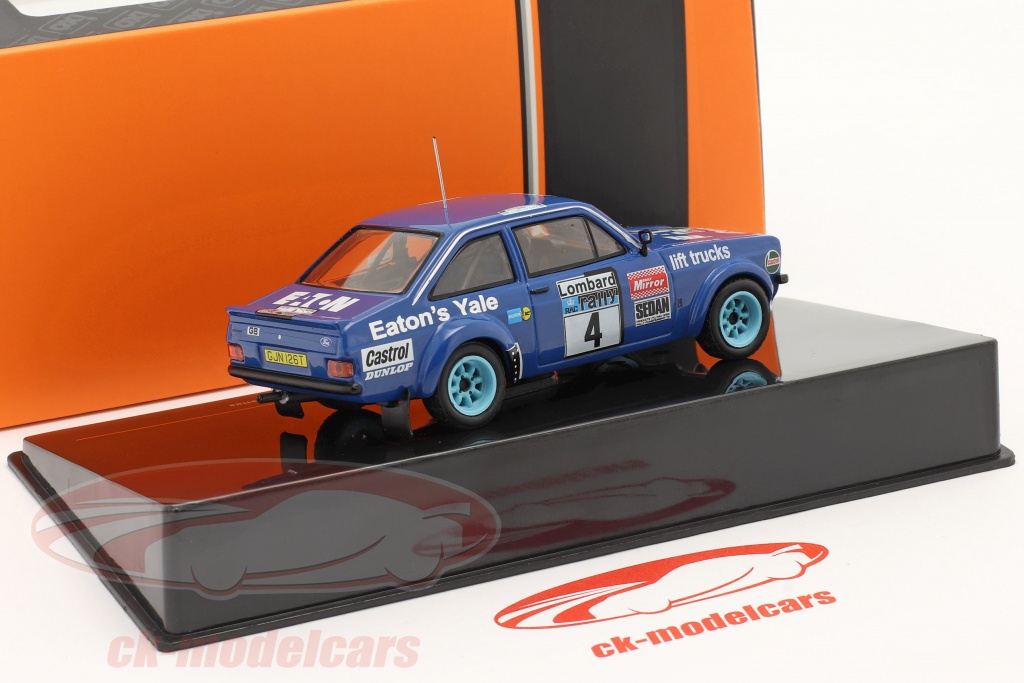 Miniature Ixo 1/43 Ford Escort MkII N°4 Rallye RAC 1979 - Neuve Sous Boîte