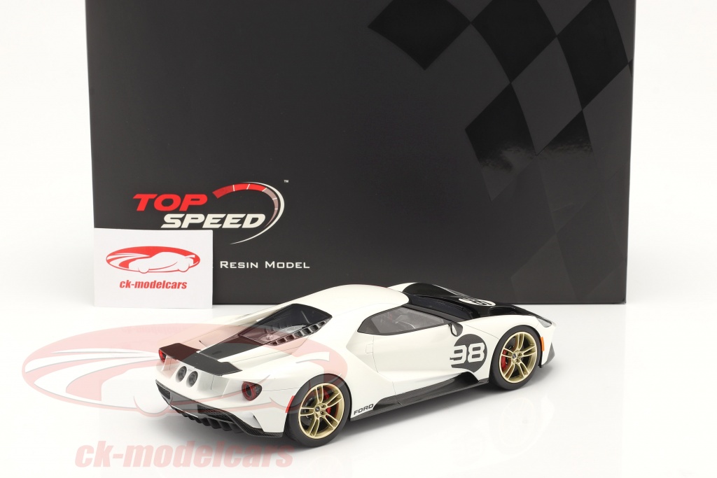 Voiture Miniature de Collection - MAISTO 1/18 - FORD GT Heritage - 2021