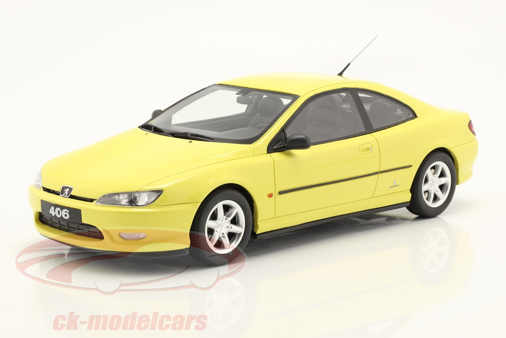 Peugeot 406 V6 Coupe Phase 1 year 1997 yellow 1:18 OttOmobile