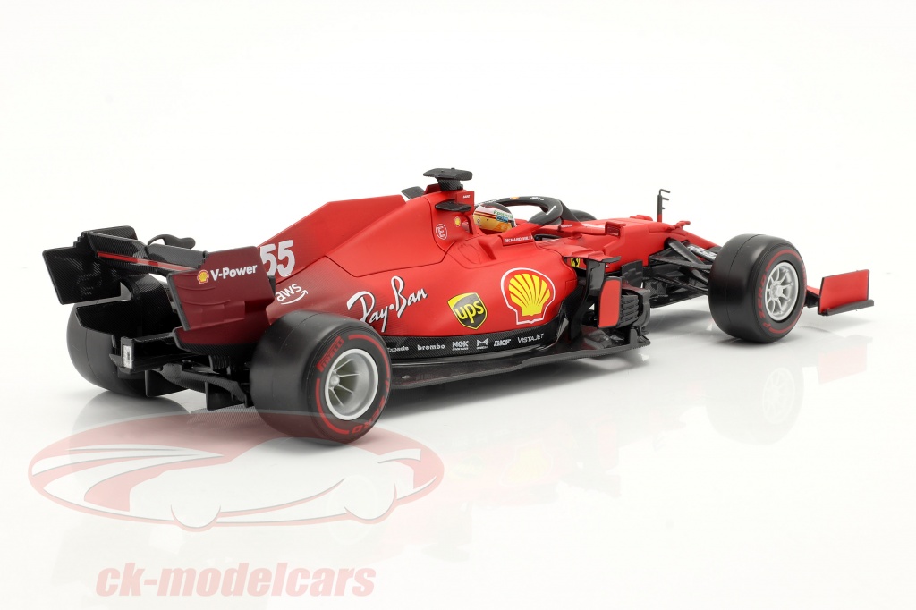 Bburago 1:18 Carlos Sainz jr. Ferrari SF21 #55 formula 1 2021 18
