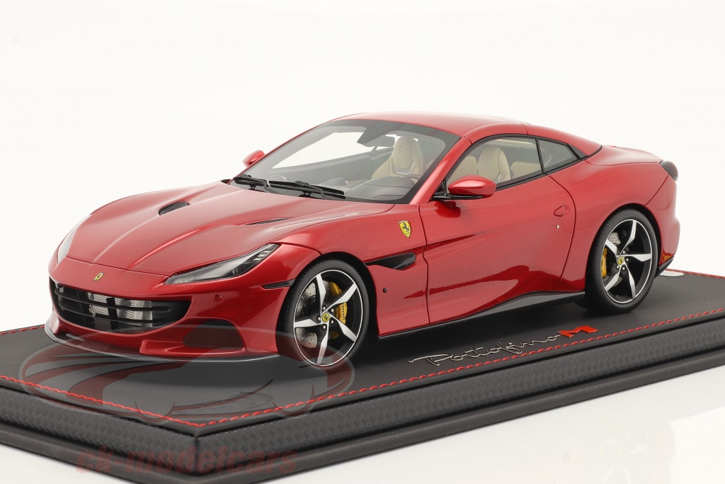 自動車 BBR-MODELS - FERRARI - PORTOFINO 1/18 1/18 BBR Ferrari Portofino Rosso Portofino Red 🤝ALSO OPEN