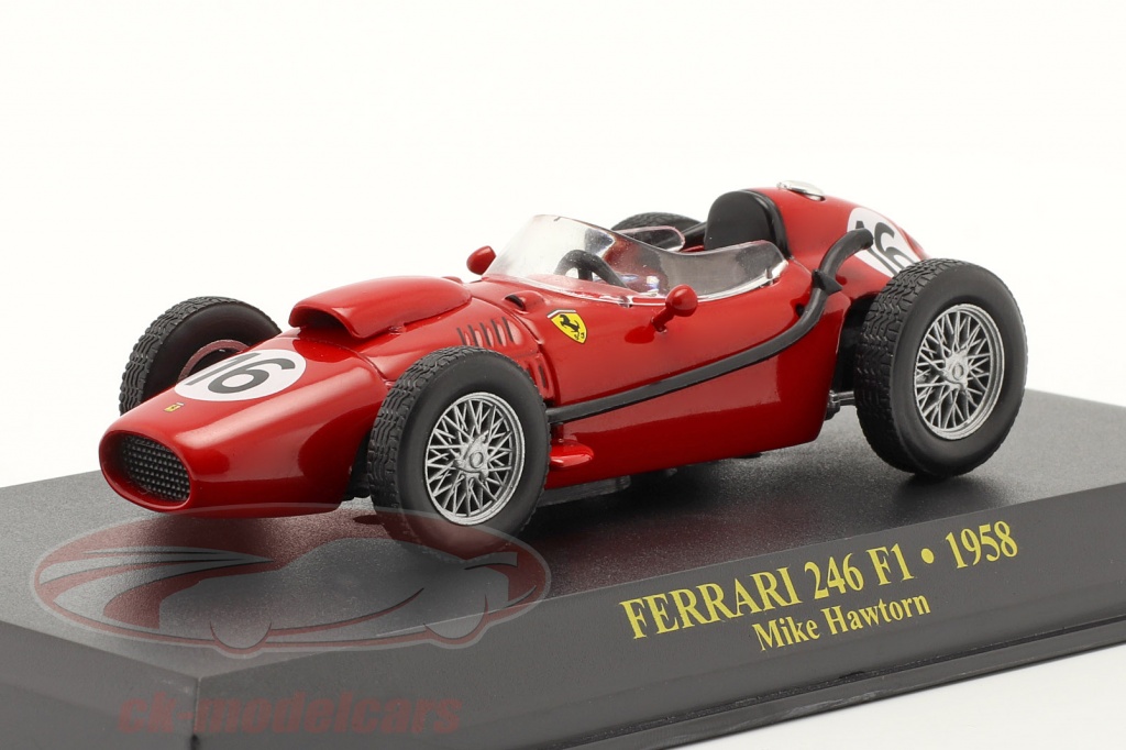 Figurine Ferrari 246 F1 Mike Hawthorn 1958 - échelle 1/43 - Modèle Collection Formula 1