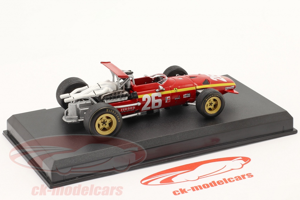 Altaya 1:43 Jacky Ickx Ferrari 312 #26 优胜者法国GP 公式1 1968 