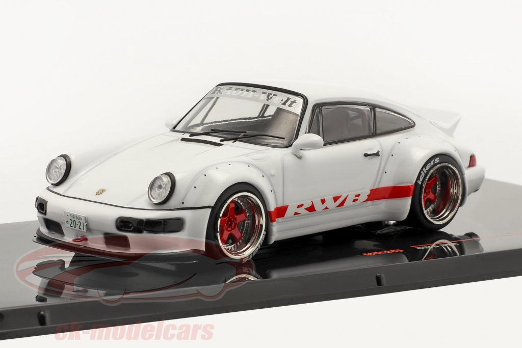 Porsche 911 (964) RWB Rauh-Welt white 1:43 Ixo