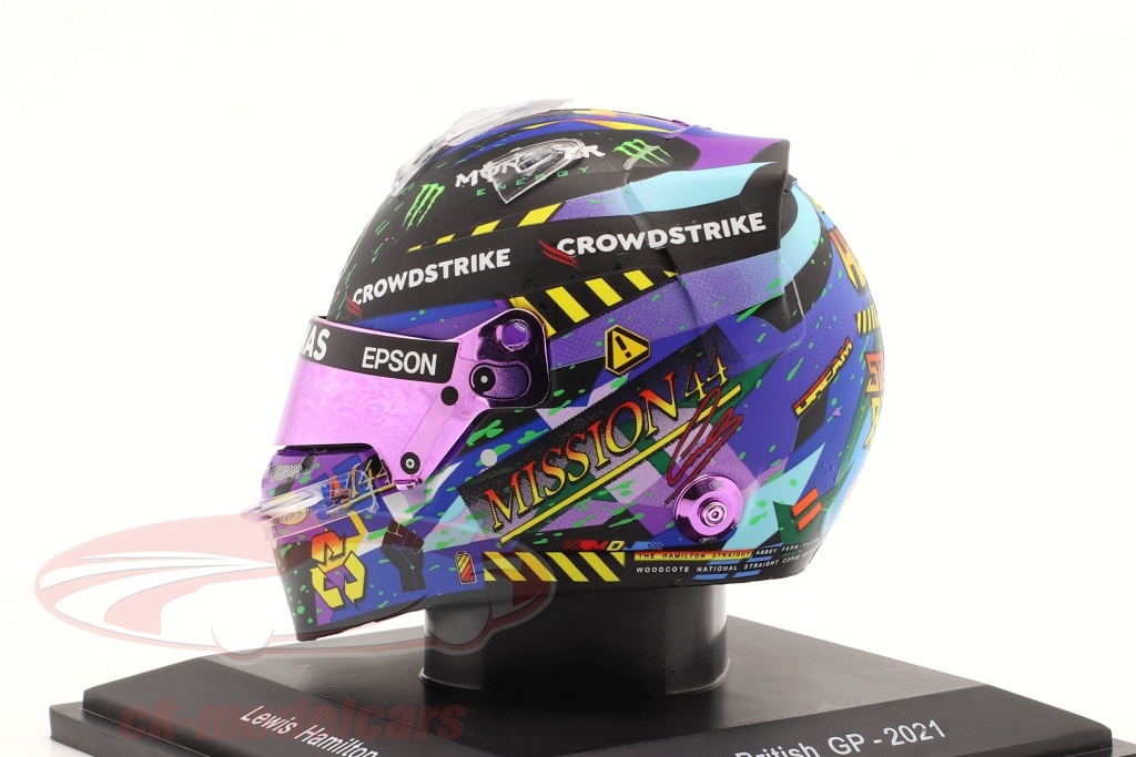 Spark 1:5 Lewis Hamilton #44 Winnaar Brits GP Silverstone formule 1 2021  helm 5HF066 model auto 5HF066 9580006190666