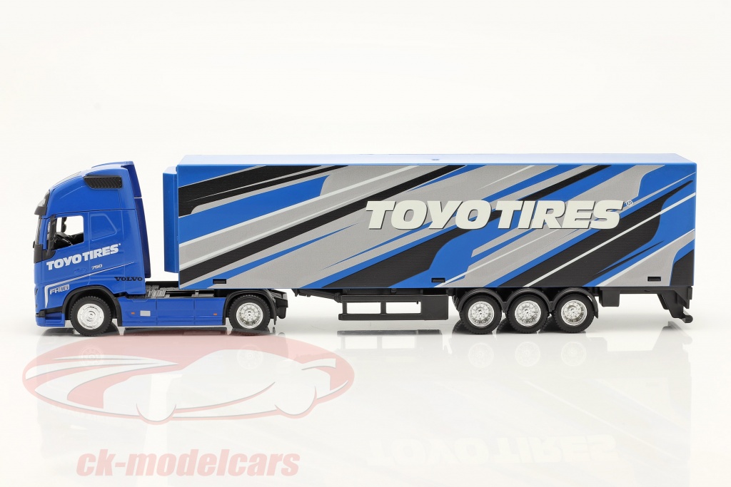 Bburago B18-31461T Street FIRE HAULERS with Trailer Molded Truck-Volvo