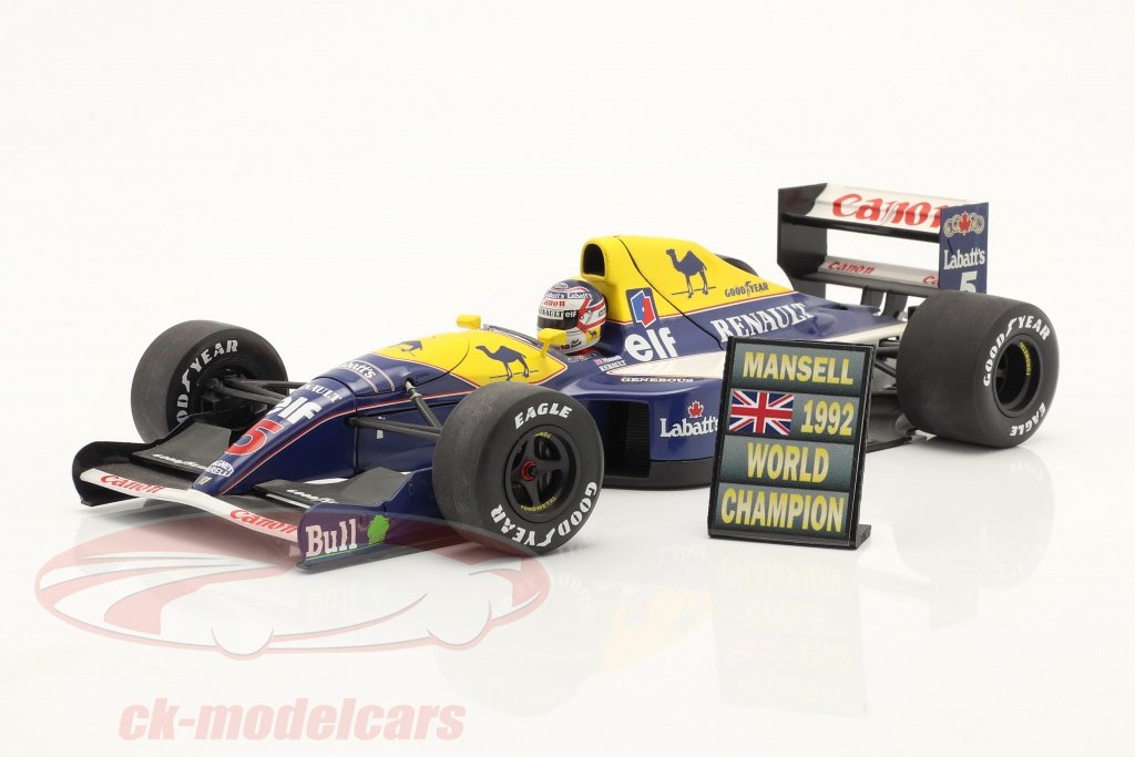F1 voiture collection fond présentation Nigel Mansell Pack/1:43 