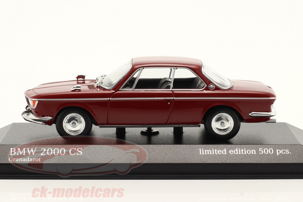 Minichamps 1:43 BMW 2000 CS coupe year 1967 Granada red 943025083 