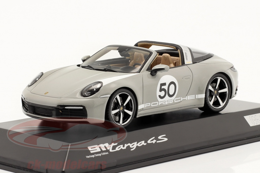1/43 ポルシェ 911 targa4S ヘリテージエディション 992 Porsche 911 Targa 4S (992) Heritage Edition Chalk Spark 1:43