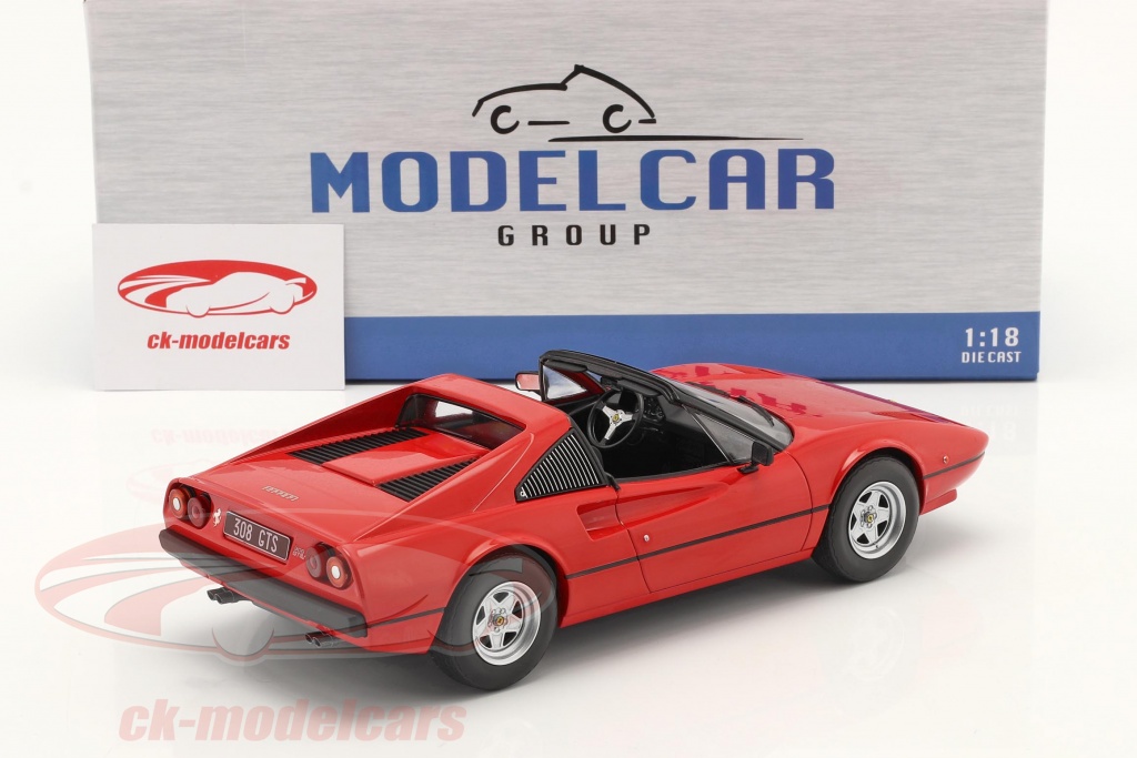 Modelcar Group 1:18 Ferrari 308 GTS Open Top year 1977-1980 red 