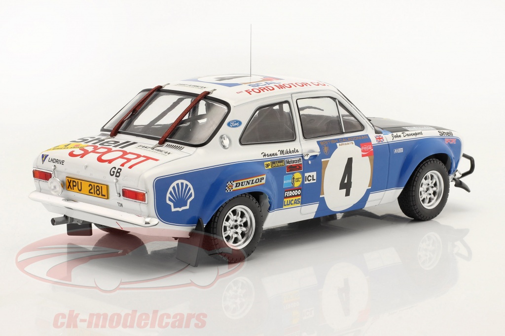Miniature IXO 1/18 – Ford Escort Mk I RS 1600 – Safari Rallye 1973 – Métal