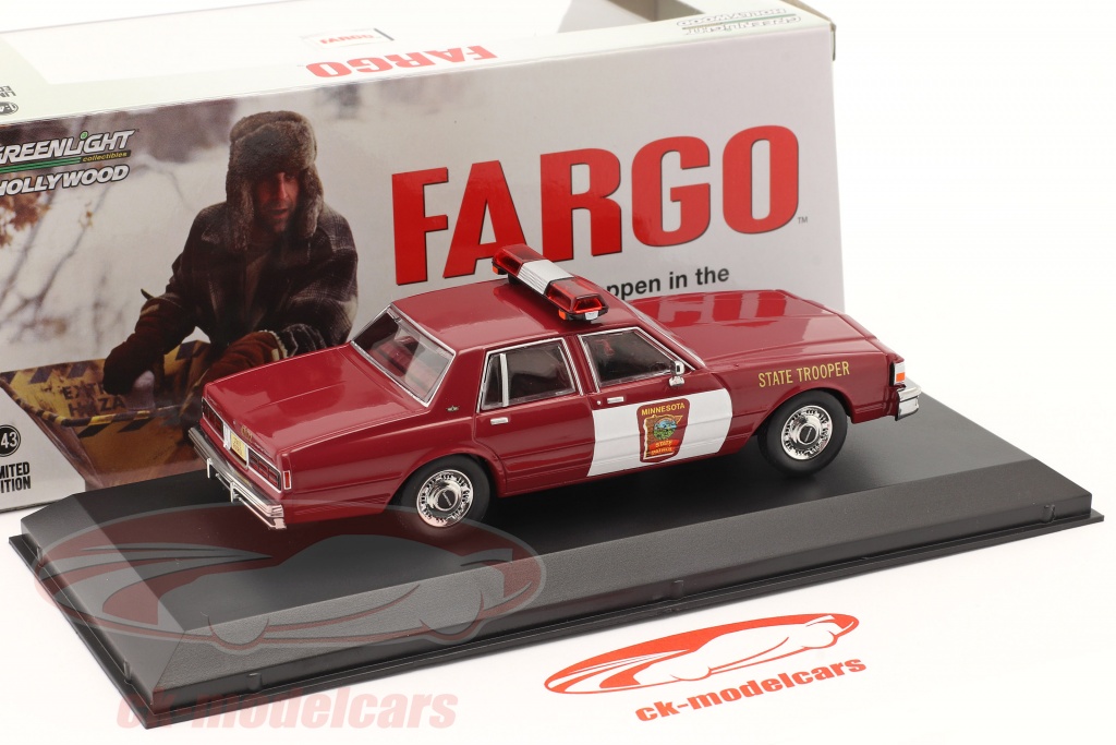 Miniature Greenlight 1/18 - Chevrolet Caprice 1987 - Minnesota State Trooper - Neuve
