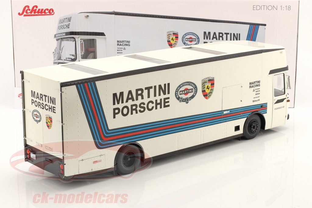 MERCEDES O317 PORSCHE Martini Transporteur Voiture Miniature Camion 1/64 Schuco EUR 48,15 - FR