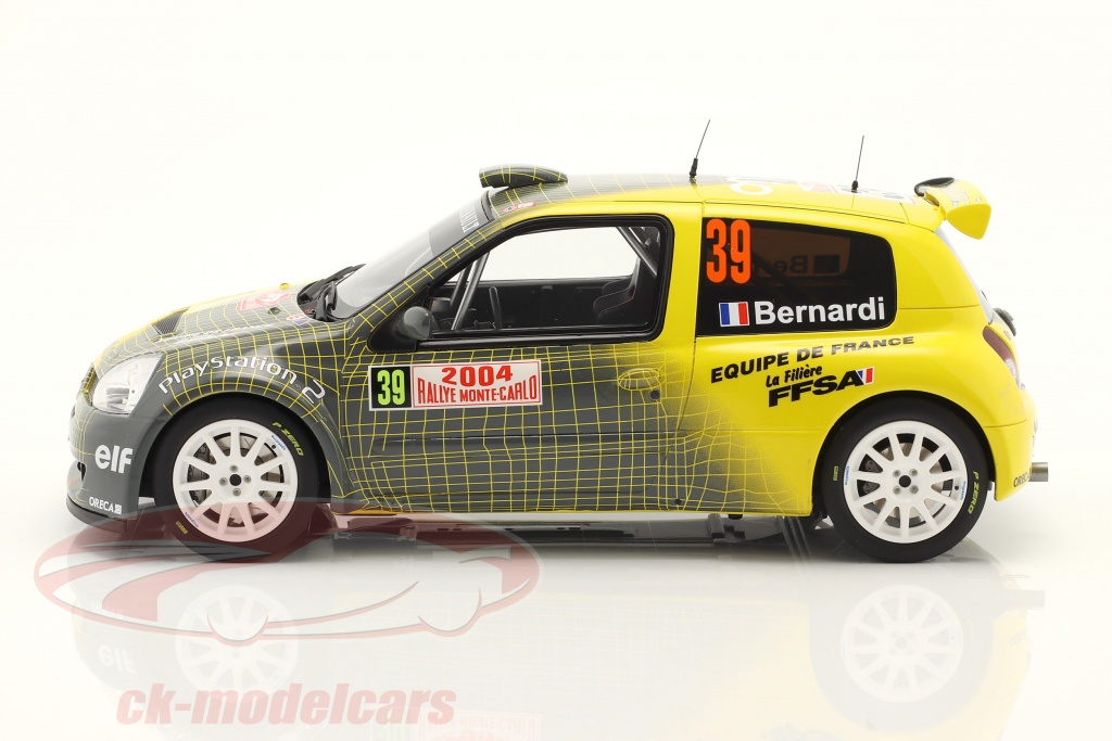Générique Renault Clio S1600 Bernardi Rally Monte Carlo 2004 IXO 1/43 